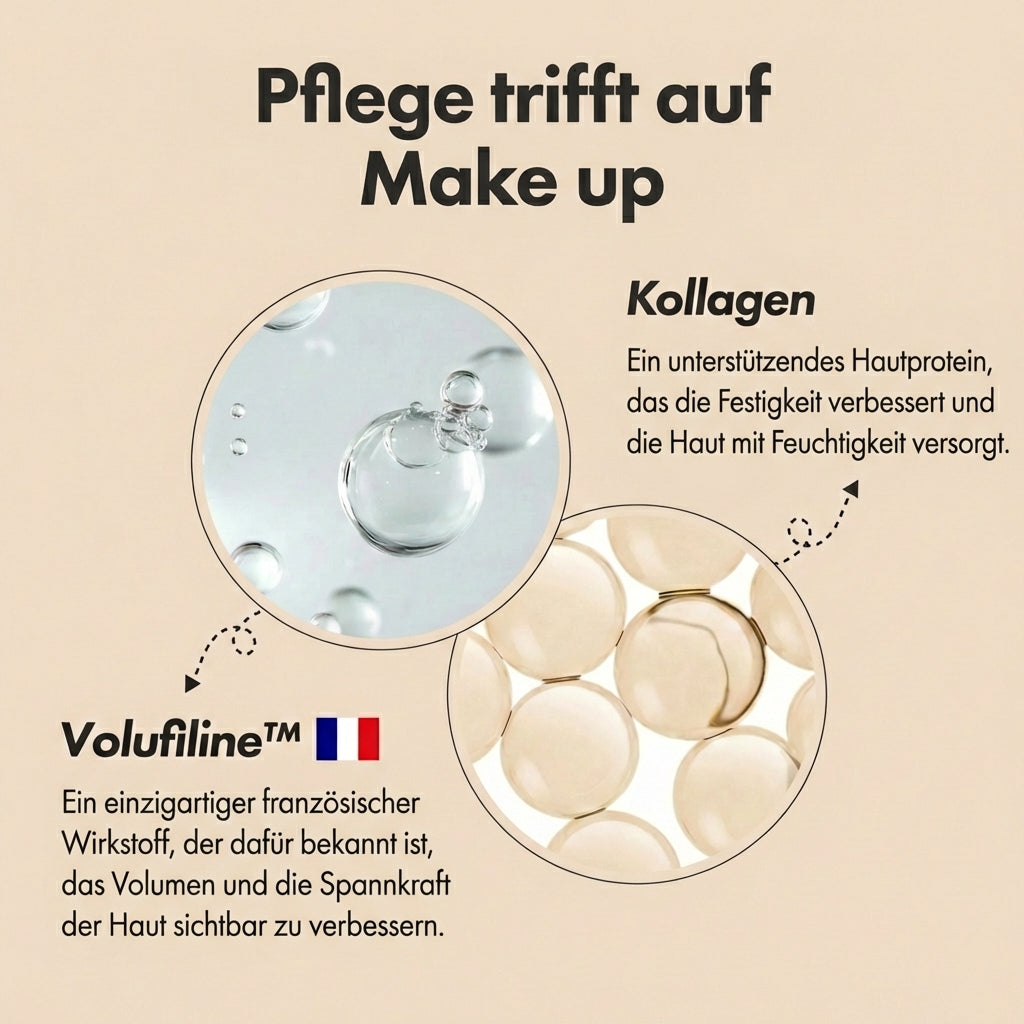 Adaptives 2 in 1 Make up mit integriertem Pinsel