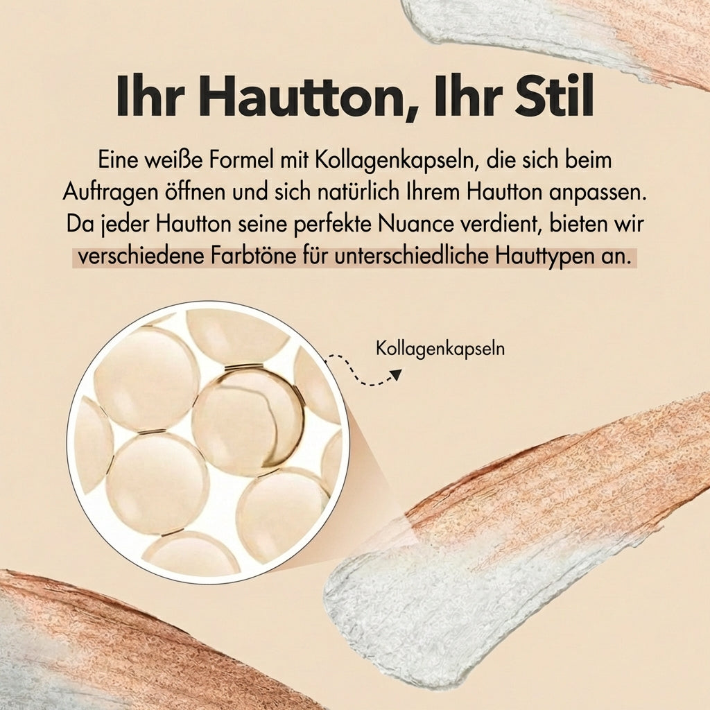 Adaptives 2 in 1 Make up mit integriertem Pinsel